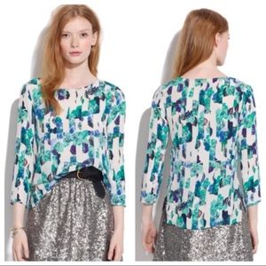 Madewell Silk Floral Shirt Size XS